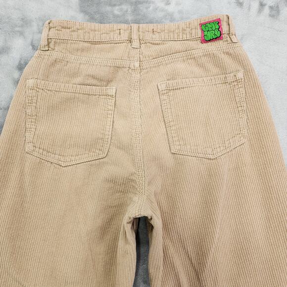 Empyre Pants Womens 3 Juniors Tan Tori Corduroy Skater Relaxed Loose Tapered - Picture 4 of 11